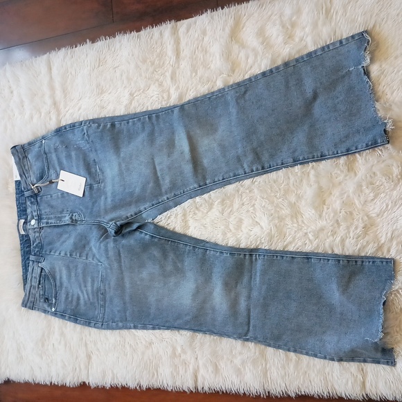 💥 Closet Closing Sale 💥 Kancan High Rise Flares Distressed Raw Hem - Picture 4 of 7